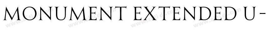 Monument Extended U字体转换